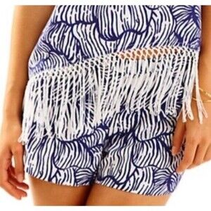 Lilly Pulitzer Size 4 Sonya Shorts Navy Blue